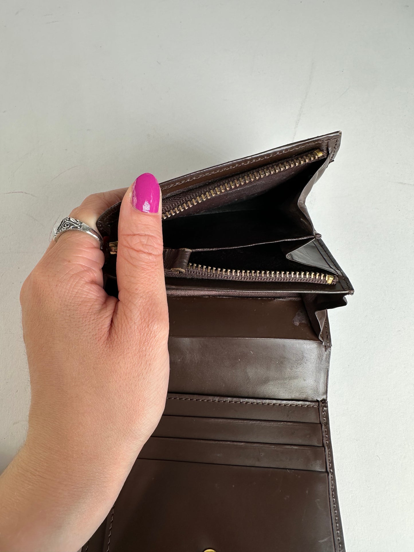 Vintage Burberry Leather Wallet Brown