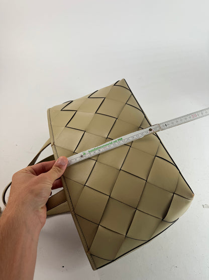 Vintage Issey Miyake Leather Bag beige