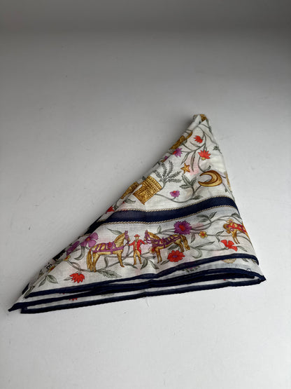 Vintage Celine Paris Silk Cloth floral