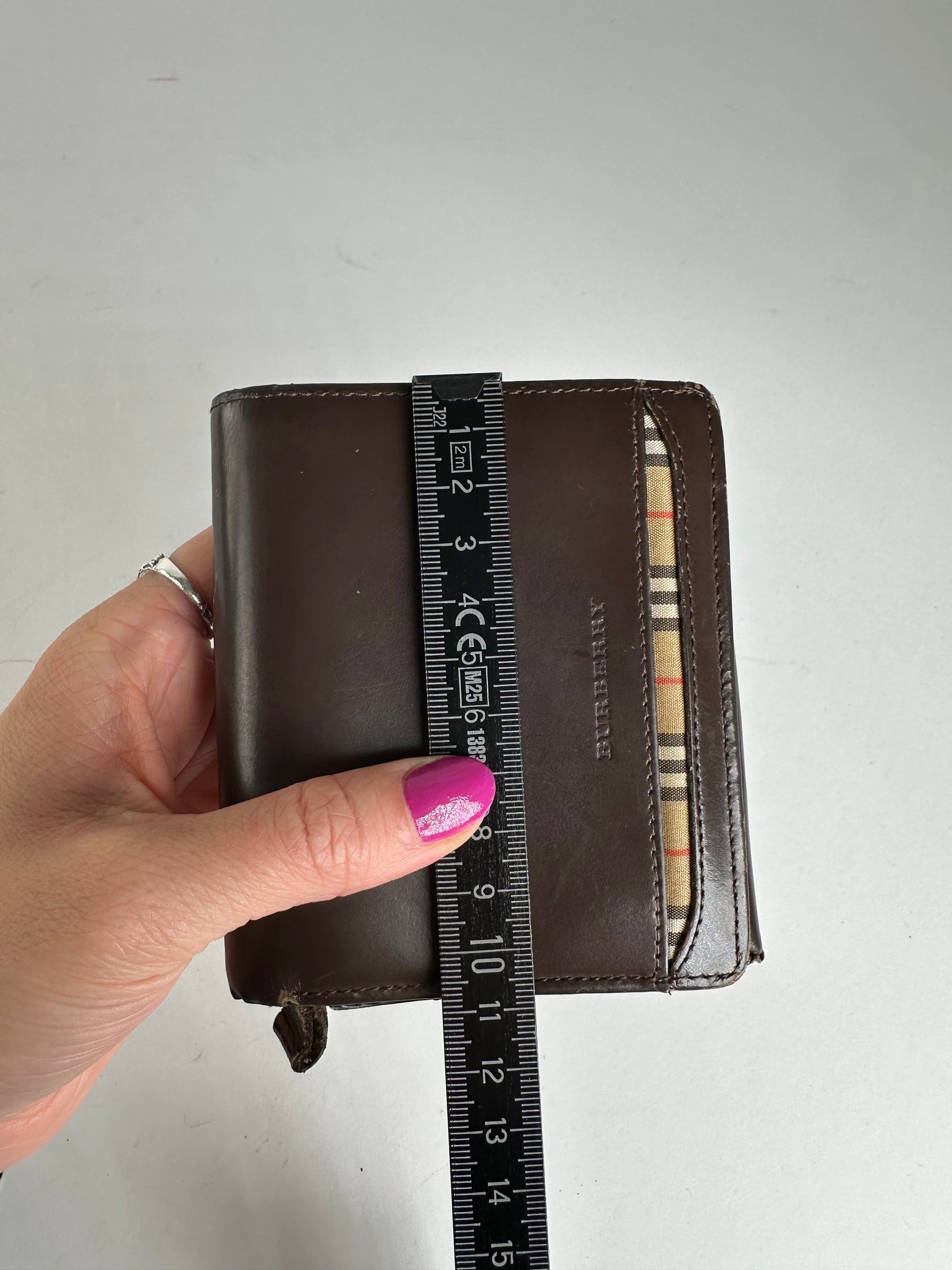 Vintage Burberry Leather Wallet Brown