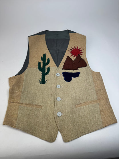 Vintage Kansai Yamamot Men’s Vest Beige Grey L