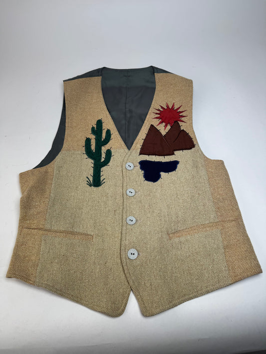 Vintage Kansai Yamamot Men’s Vest Beige Grey L