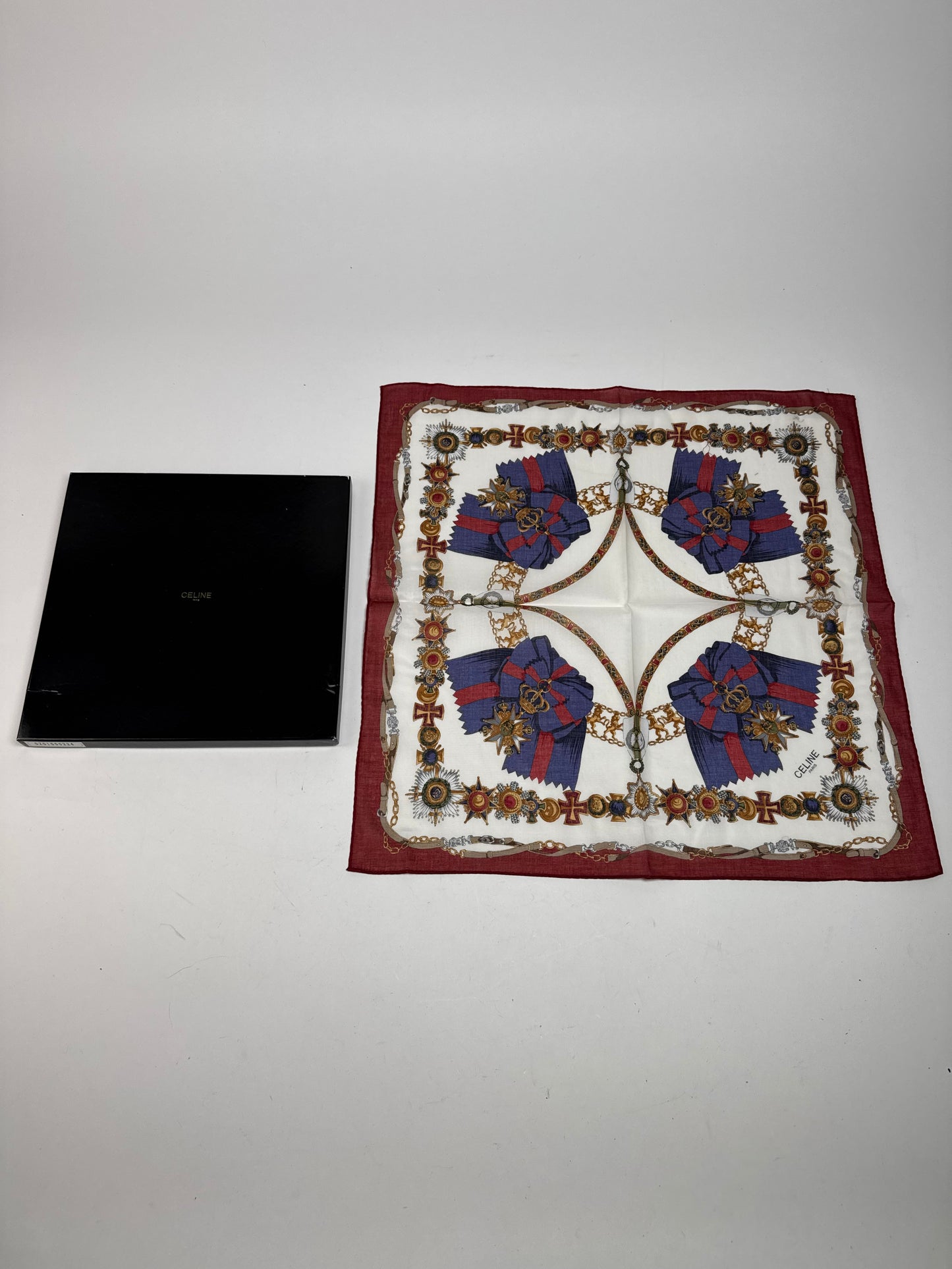 Vintage Celine Paris Silk Cloth