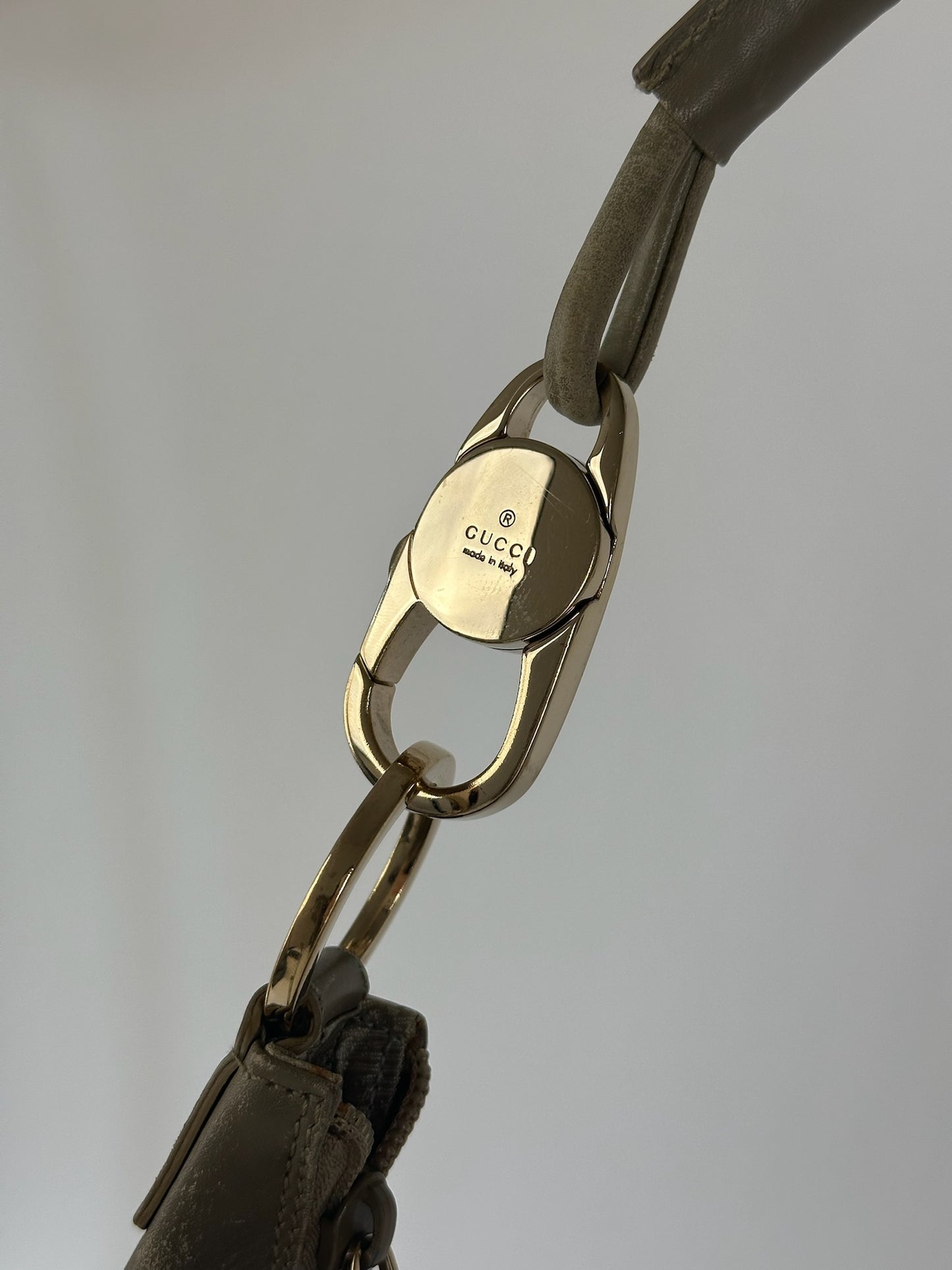 Vintage Gucci Bag Gold Beige