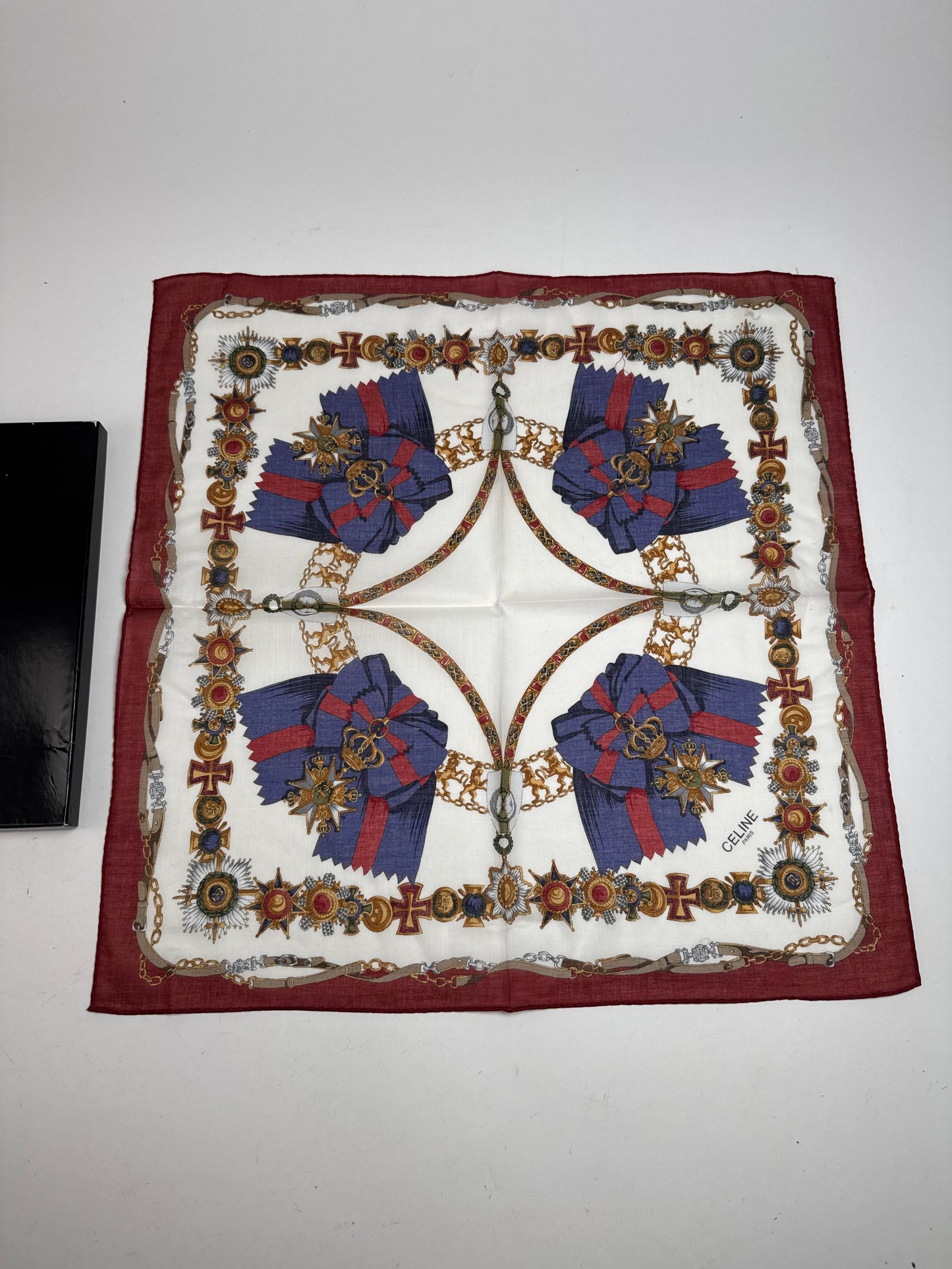 Vintage Celine Paris Silk Cloth