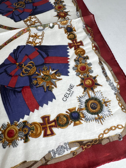 Vintage Celine Paris Silk Cloth