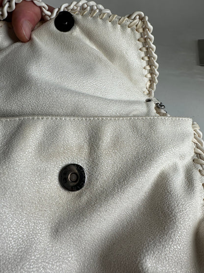Vintage Stella Mc Cartney Vegan Leather Falabella Shoulder Bag White