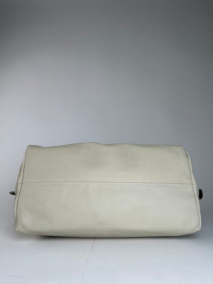 Vintage Marni Leather Handbag White Brown