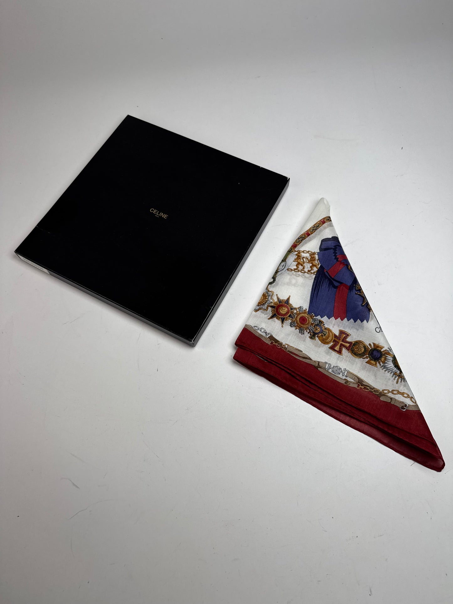 Vintage Celine Paris Silk Cloth