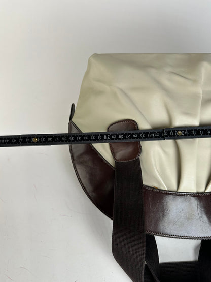 Vintage Marni Leather Handbag White Brown