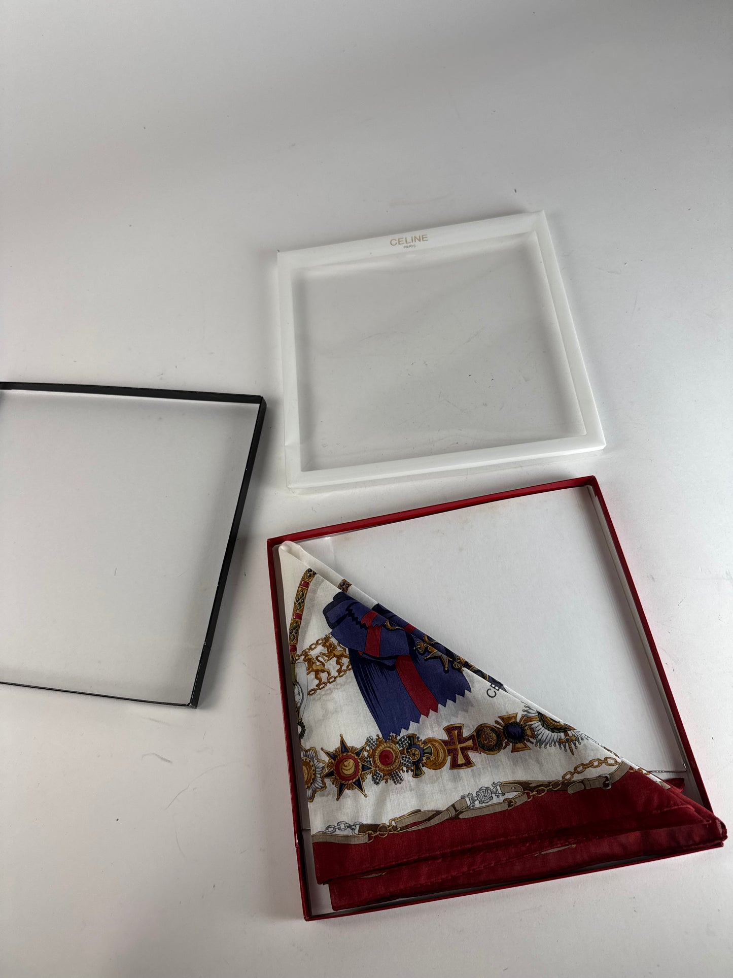 Vintage Celine Paris Silk Cloth