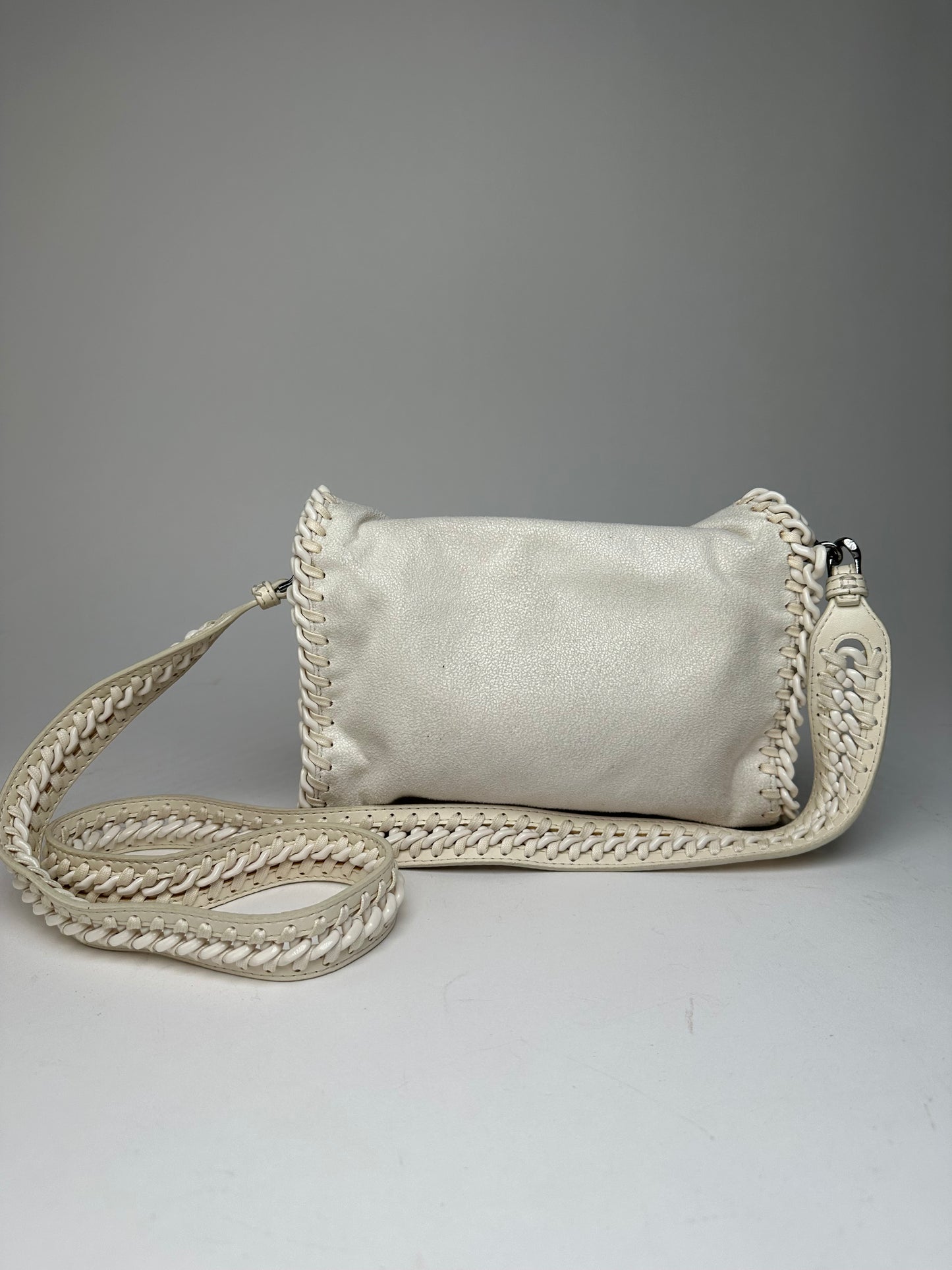 Vintage Stella Mc Cartney Vegan Leather Falabella Shoulder Bag White