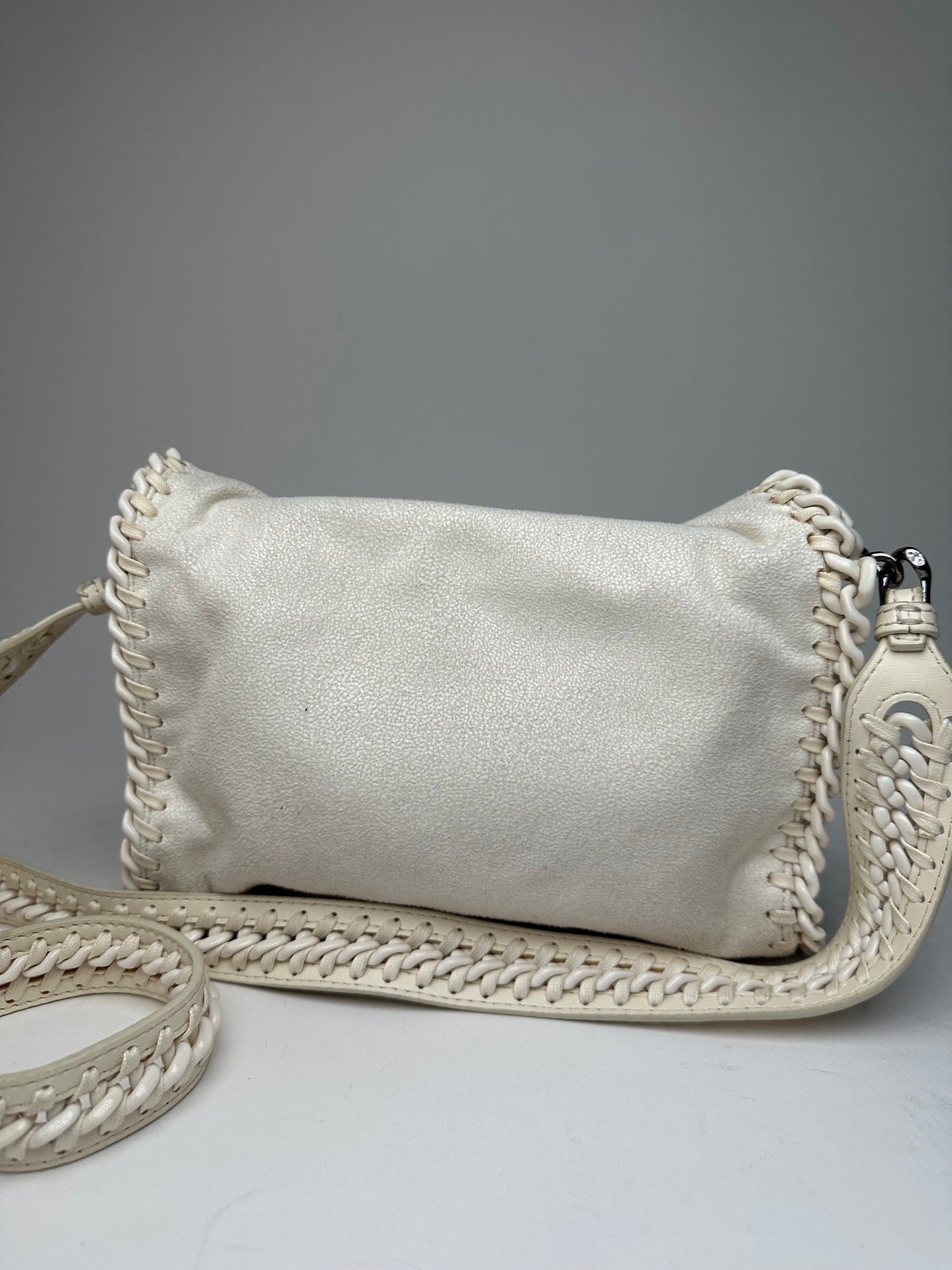 Vintage Stella Mc Cartney Vegan Leather Falabella Shoulder Bag White