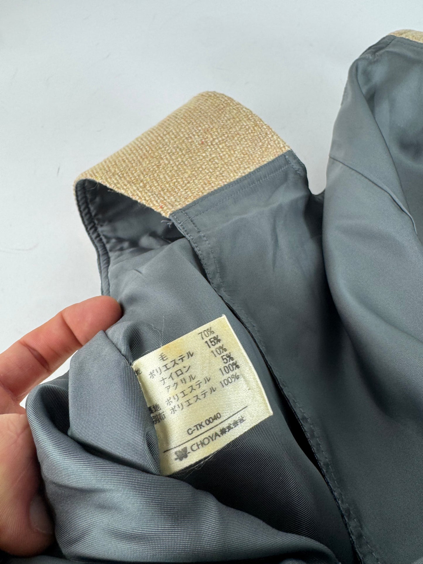 Vintage Kansai Yamamot Men’s Vest Beige Grey L