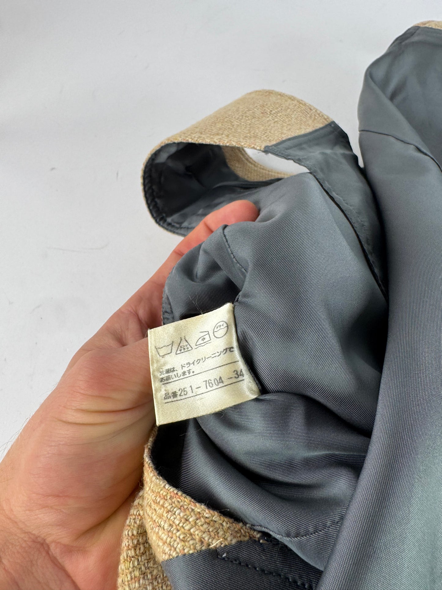 Vintage Kansai Yamamot Men’s Vest Beige Grey L