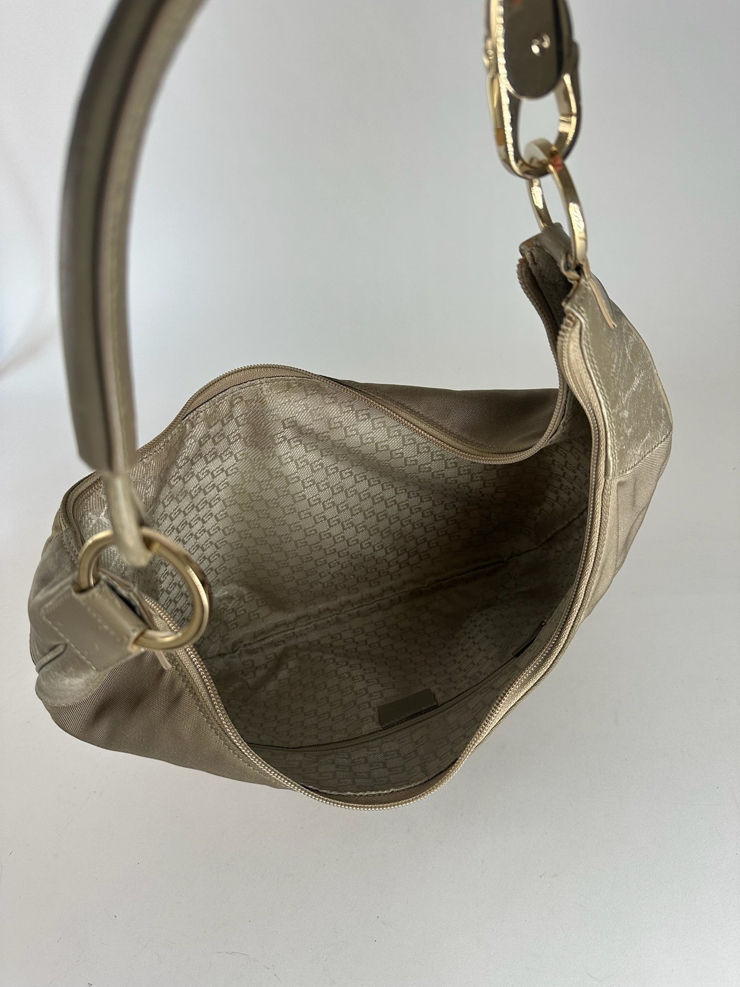 Vintage Gucci Bag Gold Beige