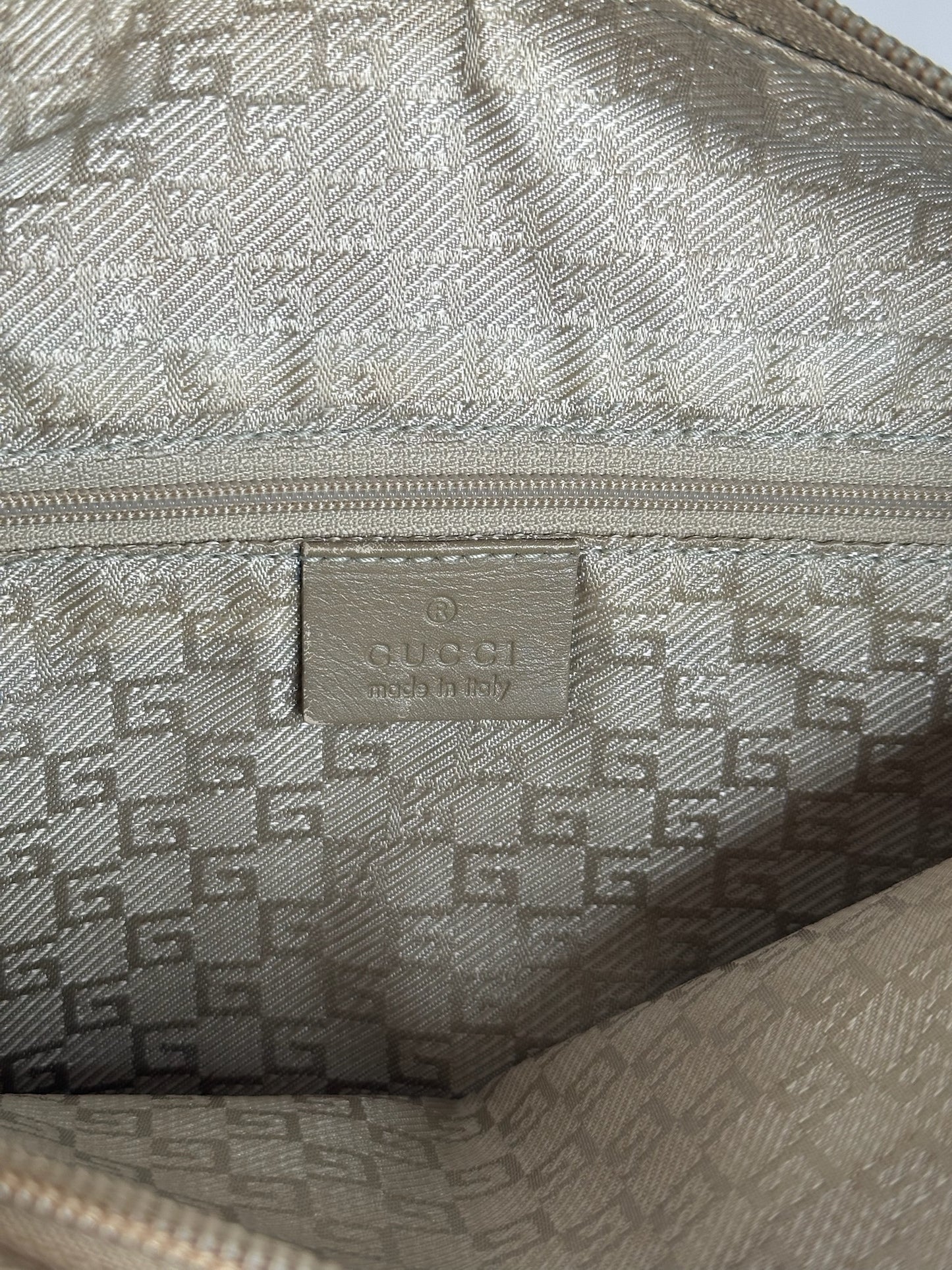 Vintage Gucci Bag Gold Beige