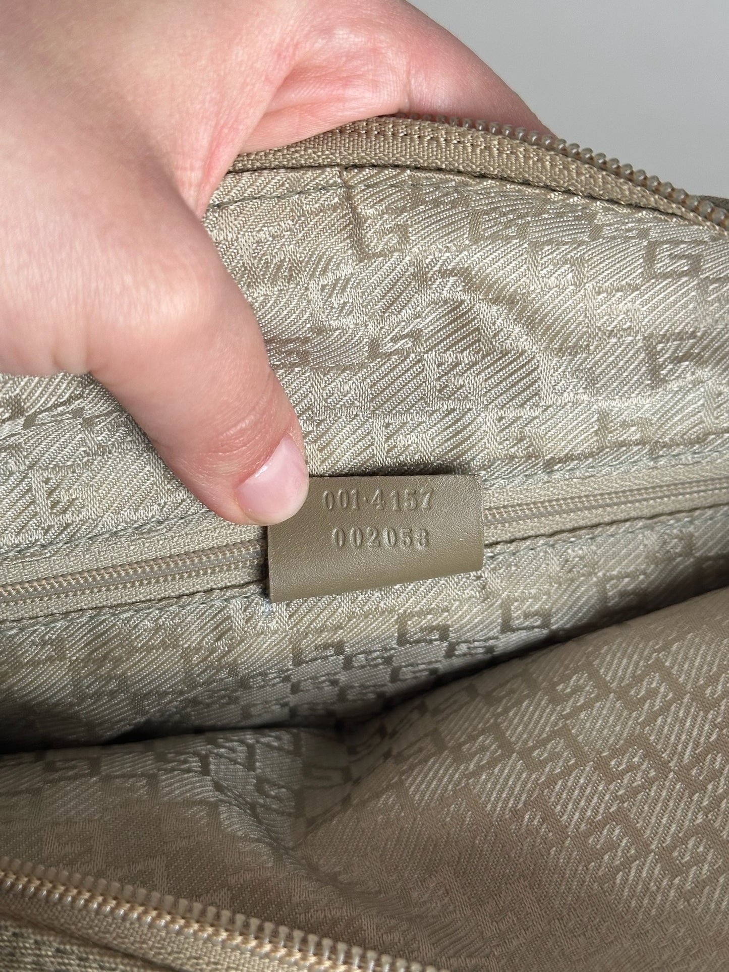 Vintage Gucci Bag Gold Beige