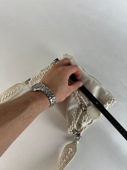 Vintage Stella Mc Cartney Vegan Leather Falabella Shoulder Bag White