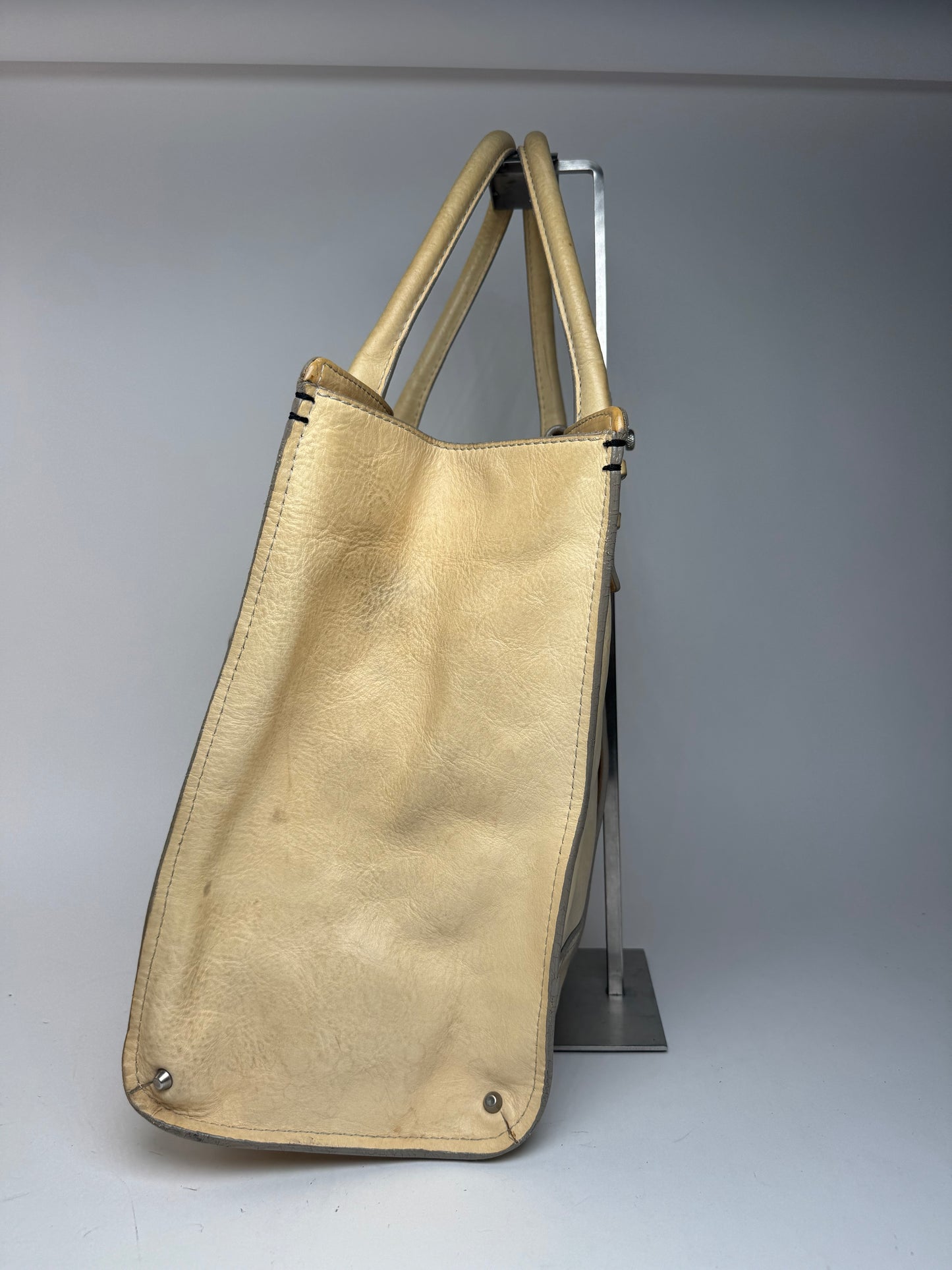 Sac vintage en cuir Chloé beige marron