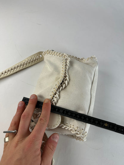 Vintage Stella Mc Cartney Vegan Leather Falabella Shoulder Bag White