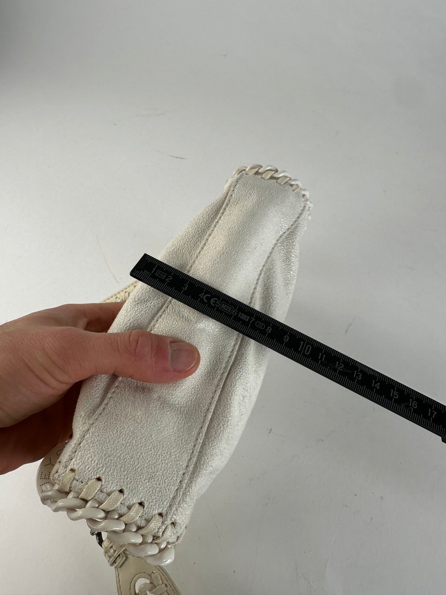 Vintage Stella Mc Cartney Vegan Leather Falabella Shoulder Bag White