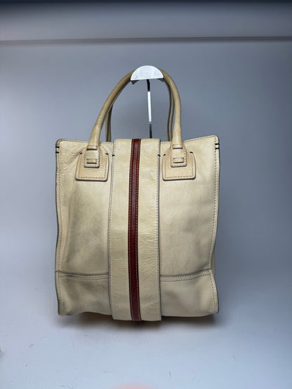 Sac vintage en cuir Chloé beige marron