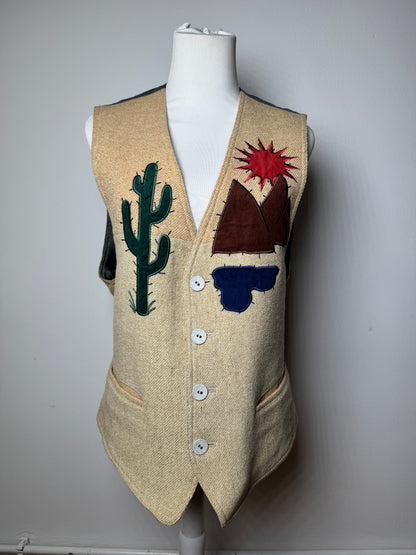 Vintage Kansai Yamamot Men’s Vest Beige Grey L