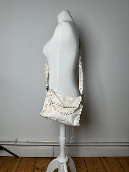 Vintage Stella Mc Cartney Vegan Leather Falabella Shoulder Bag White
