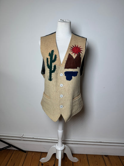 Vintage Kansai Yamamot Men’s Vest Beige Grey L