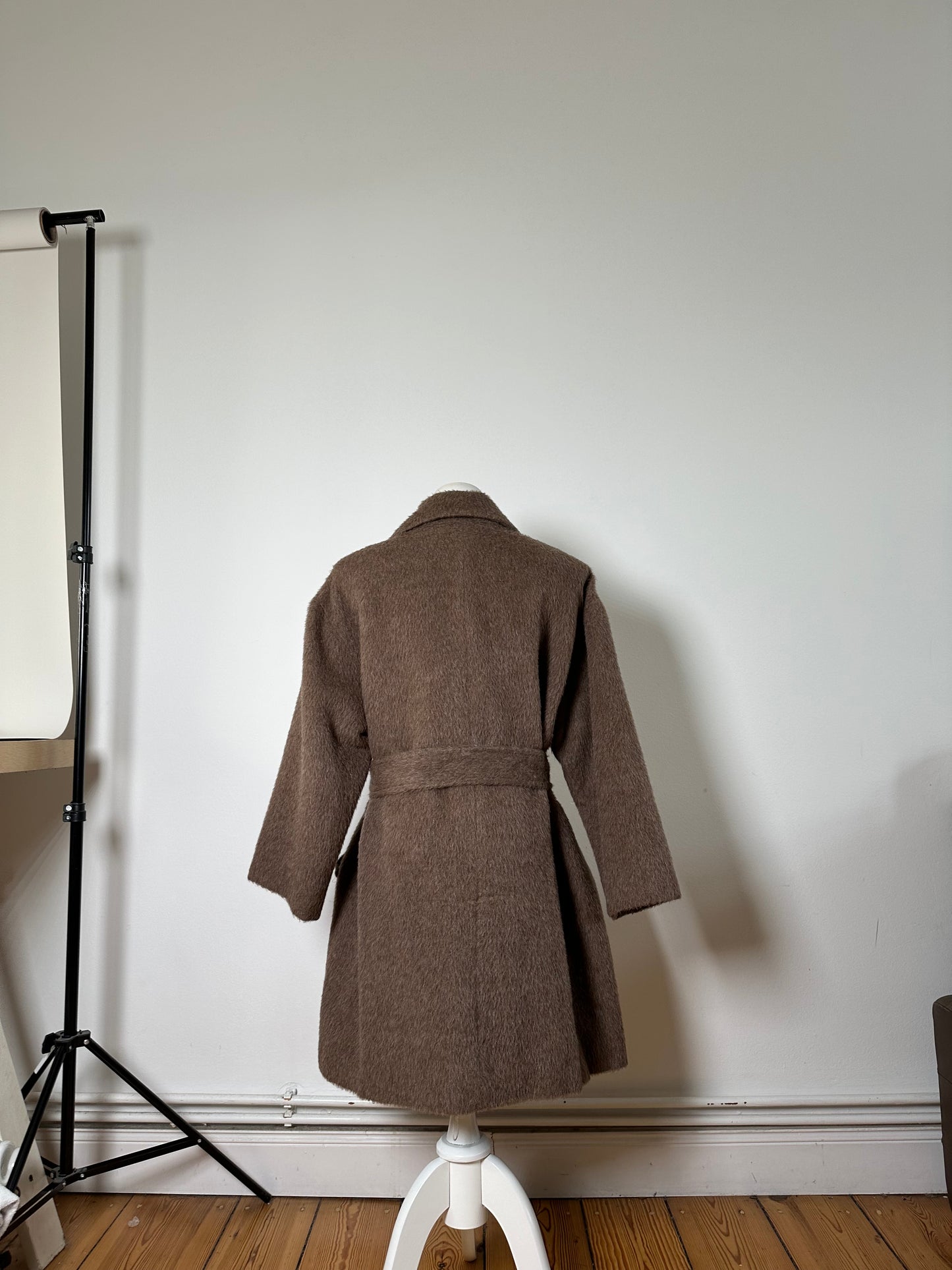 Vintage Givenchy Wool Blend Coat Brown Gold M