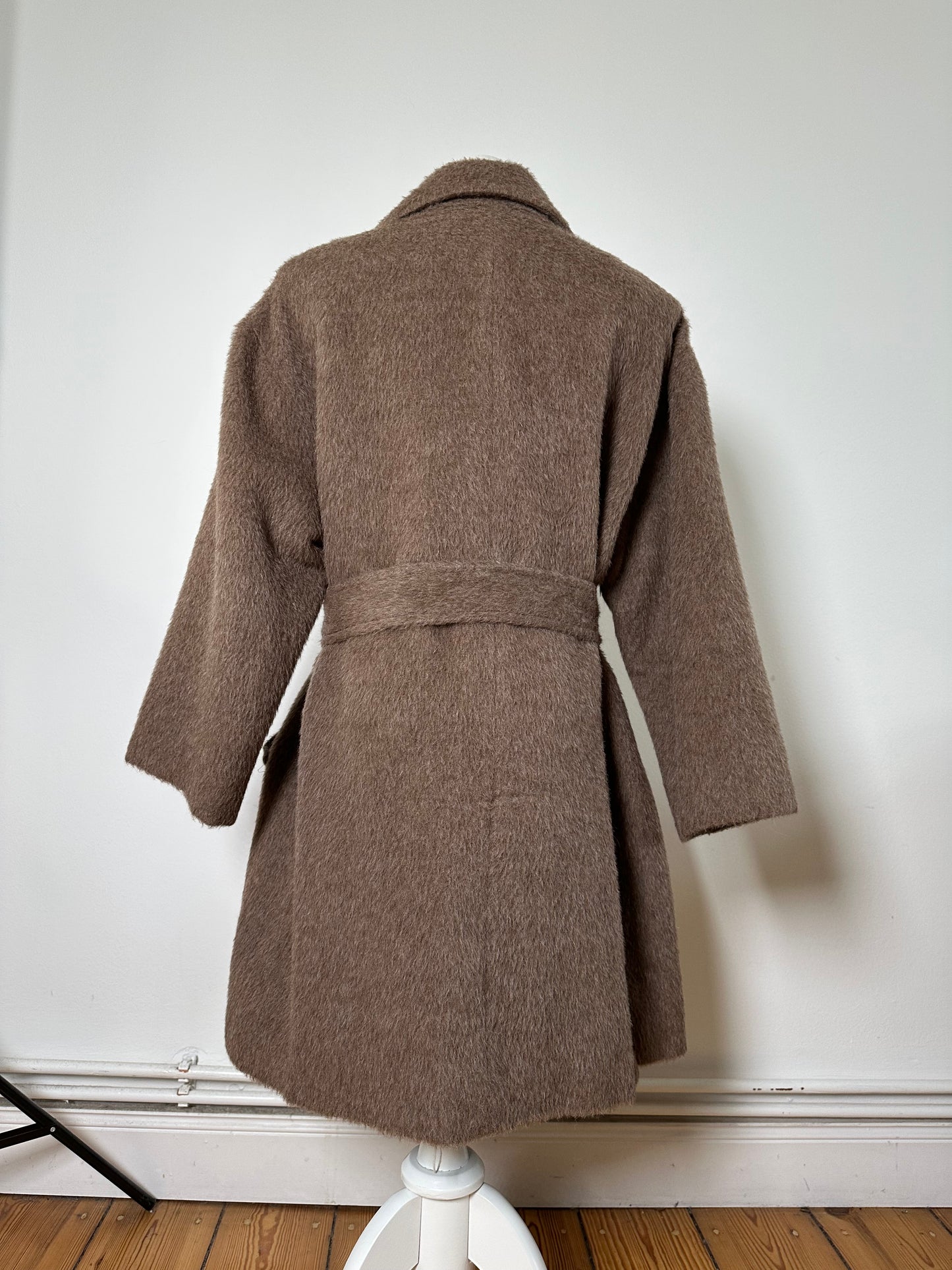 Vintage Givenchy Wool Blend Coat Brown Gold M