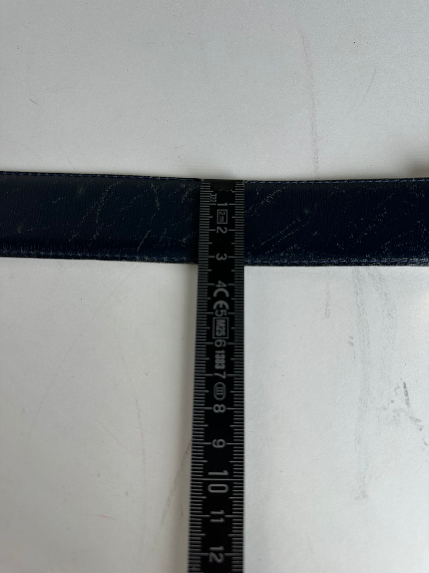 Vintage Celine Paris Snake Emblossed leather belt black