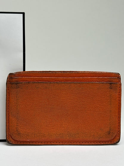 Vintage Chanel Bifold Wallet 2008–2009 Orange Silver