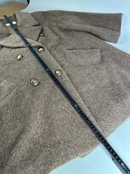 Vintage Givenchy Wool Blend Coat Brown Gold M