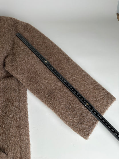 Vintage Givenchy Wool Blend Coat Brown Gold M