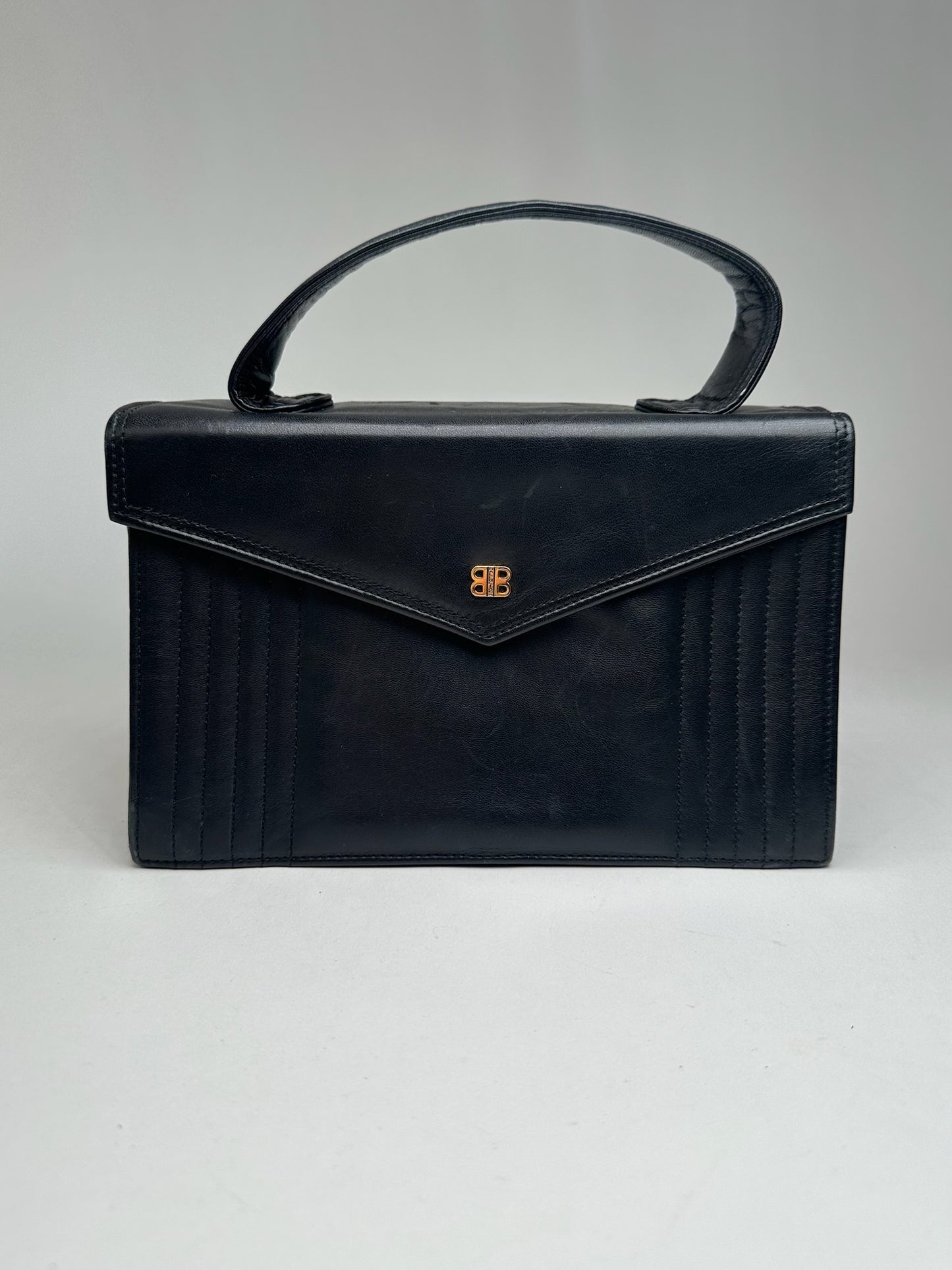 Vintage Balenciaga Leather Bag Black