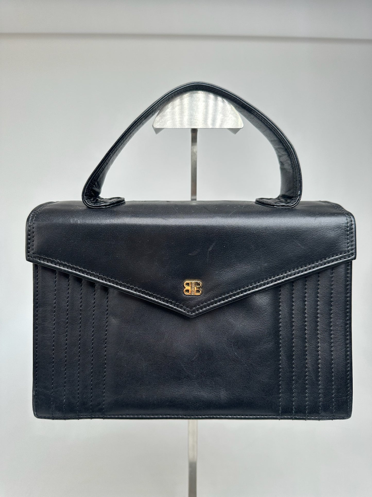 Vintage Balenciaga Leather Bag Black