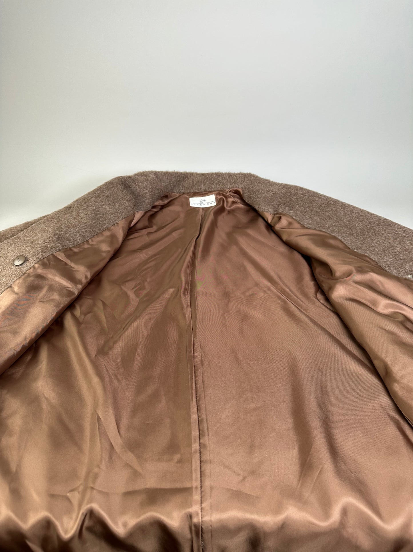 Vintage Givenchy Wool Blend Coat Brown Gold M