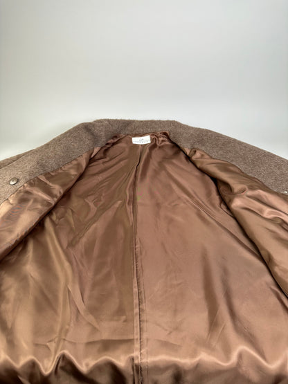 Vintage Givenchy Wool Blend Coat Brown Gold M