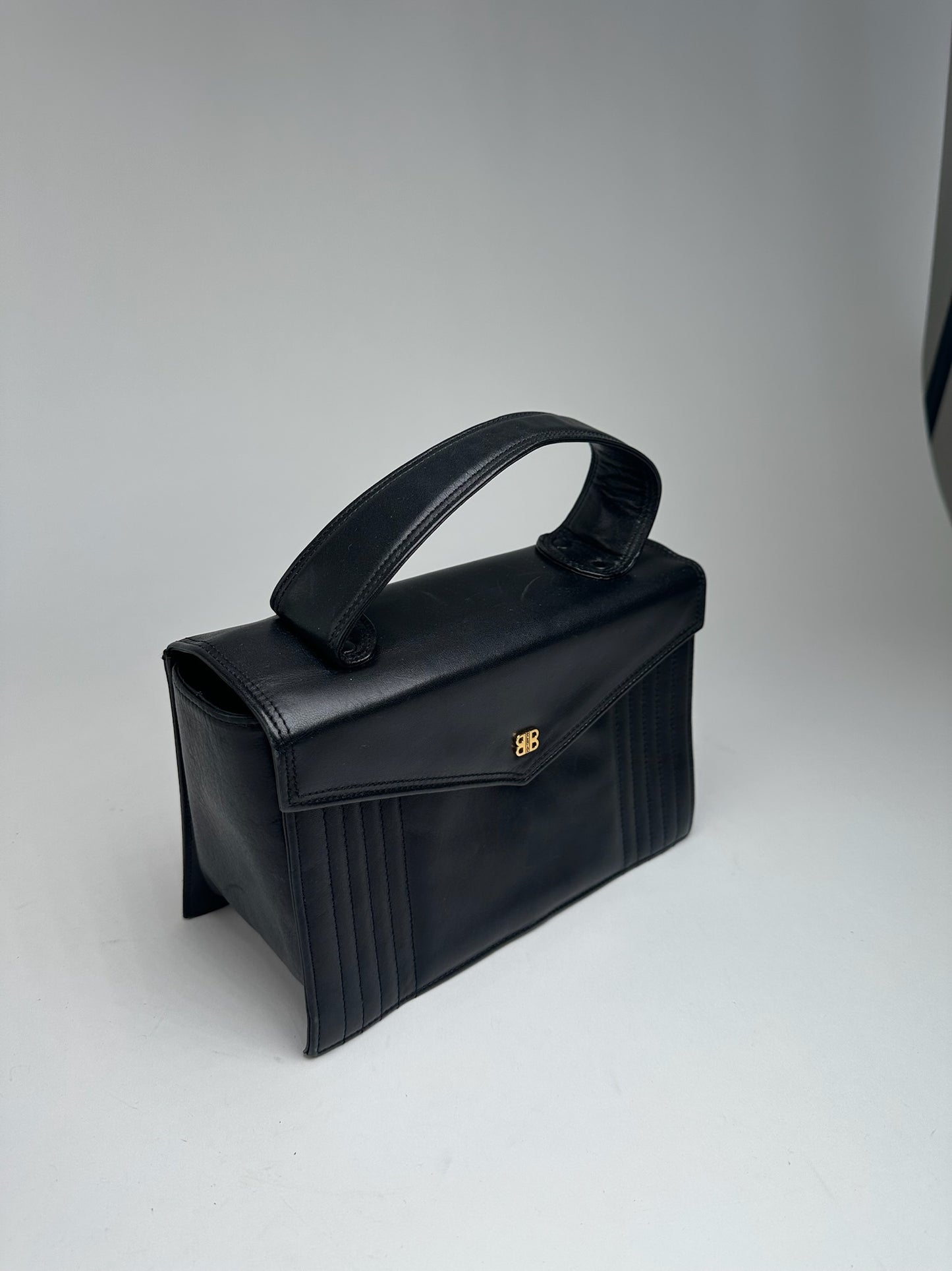 Vintage Balenciaga Leather Bag Black