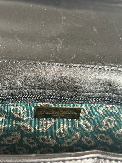 Vintage Balenciaga Leather Bag Black