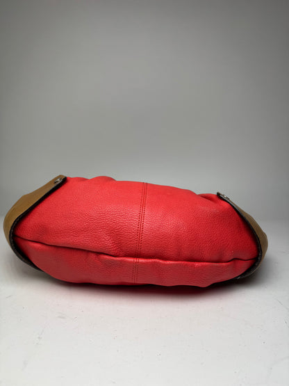 Vintage Marni 2Way Leather Bag Red Brown