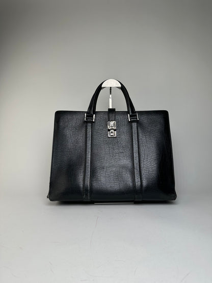 Vintage Gucci Leather Handbag Black
