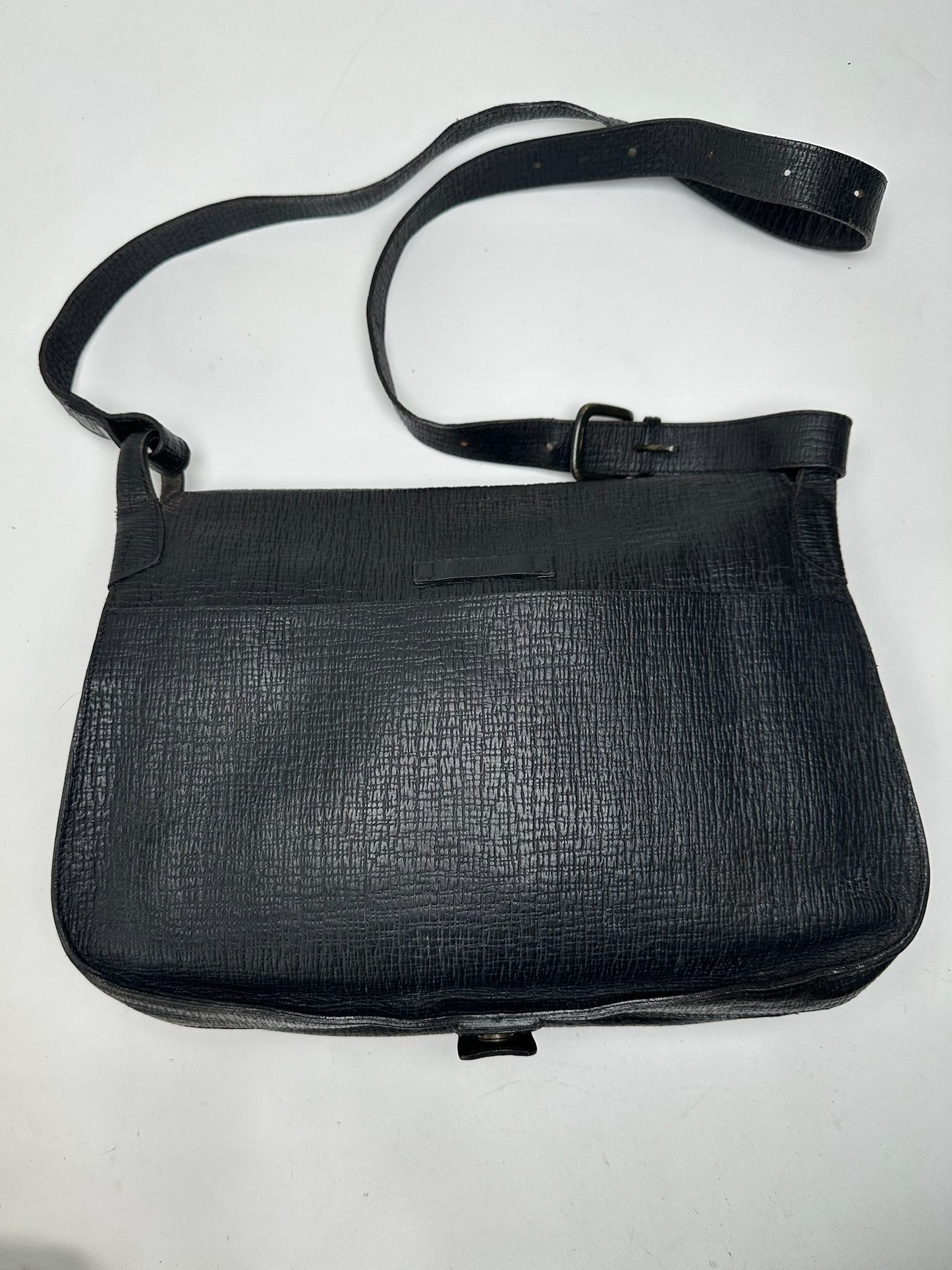 Vintage Jean Paul Gaultier Leather Bag Black