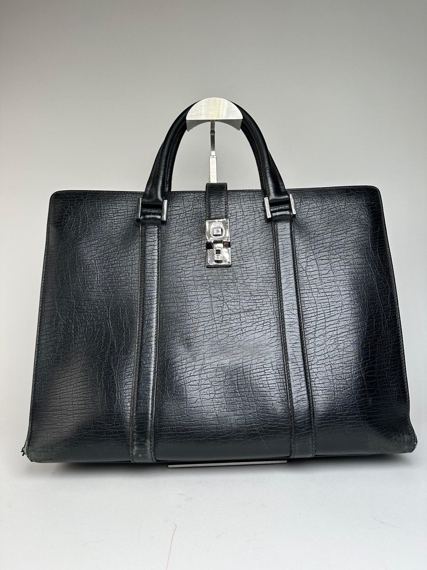 Vintage Gucci Leather Handbag Black