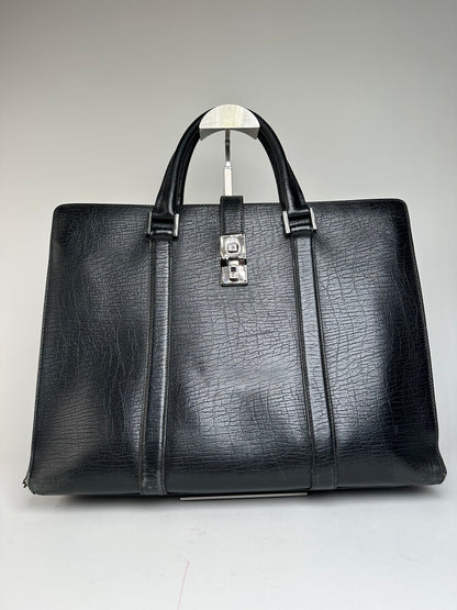 Vintage Gucci Leather Handbag Black