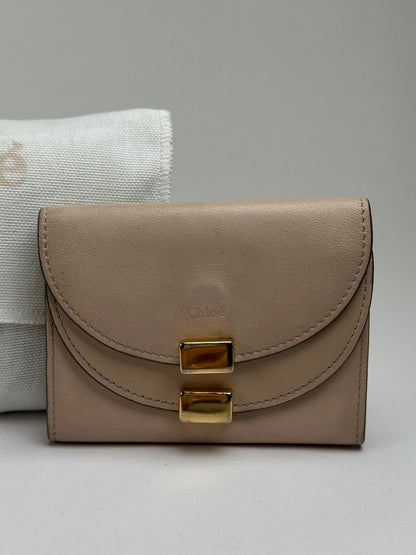 Vintage Chloé Leather Key Holder c. 2010s Blush Pink