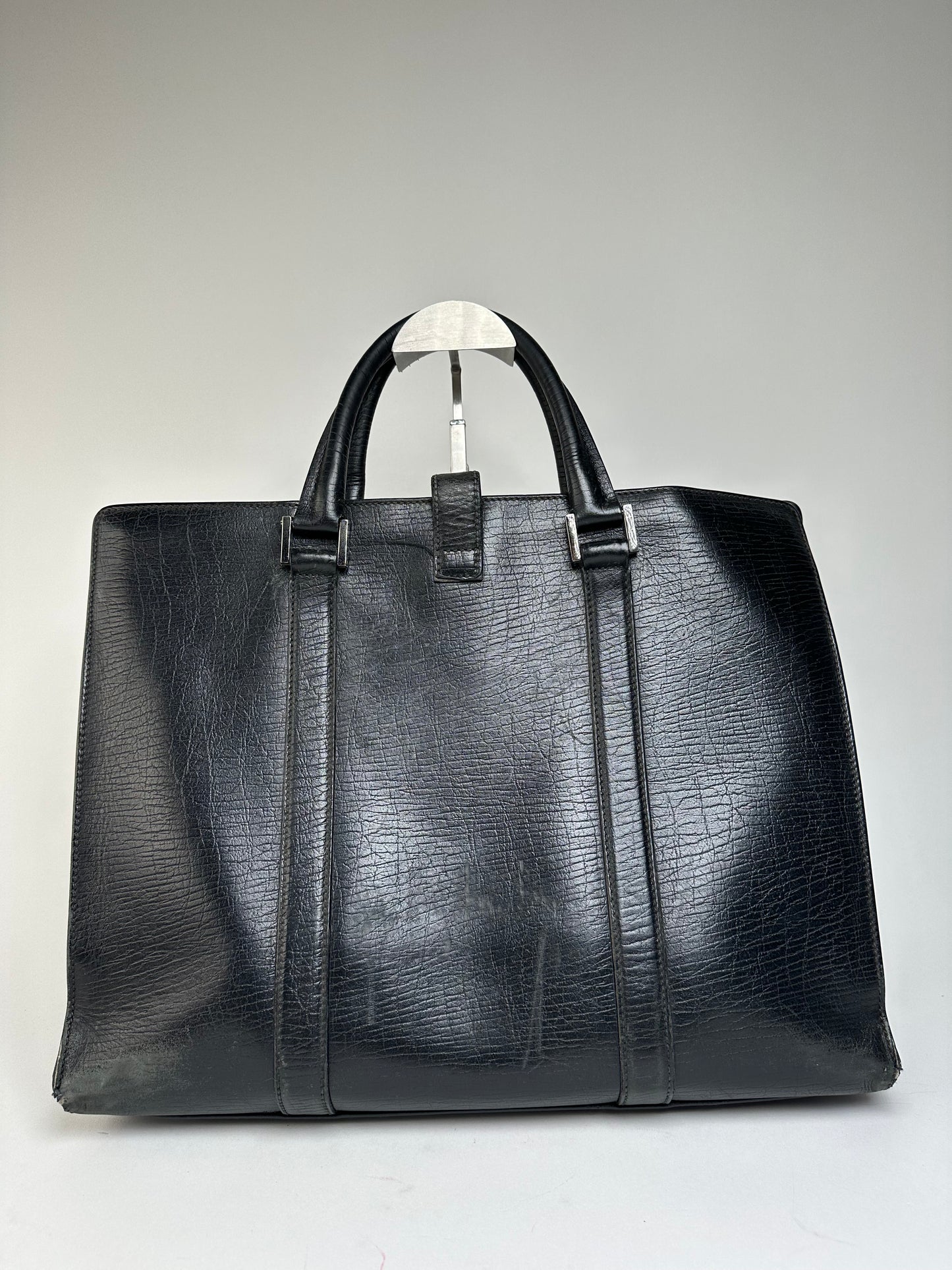Vintage Gucci Leather Handbag Black