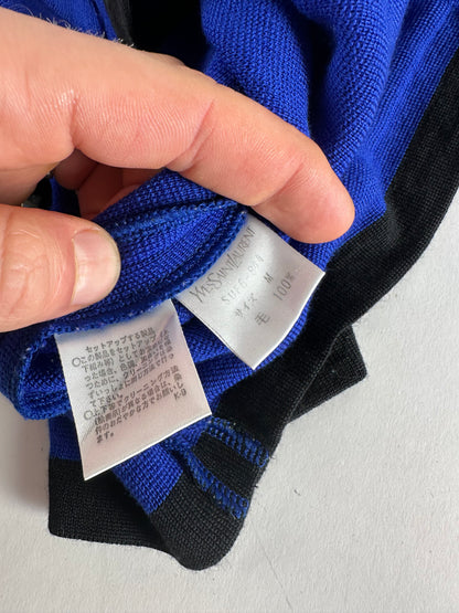 Vintage Yves Saint Laurent Sweater Blue Black M